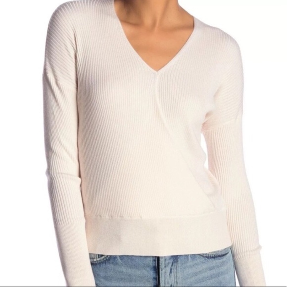 Eloise Pretty in Pink Wrap Sweater Size Medium